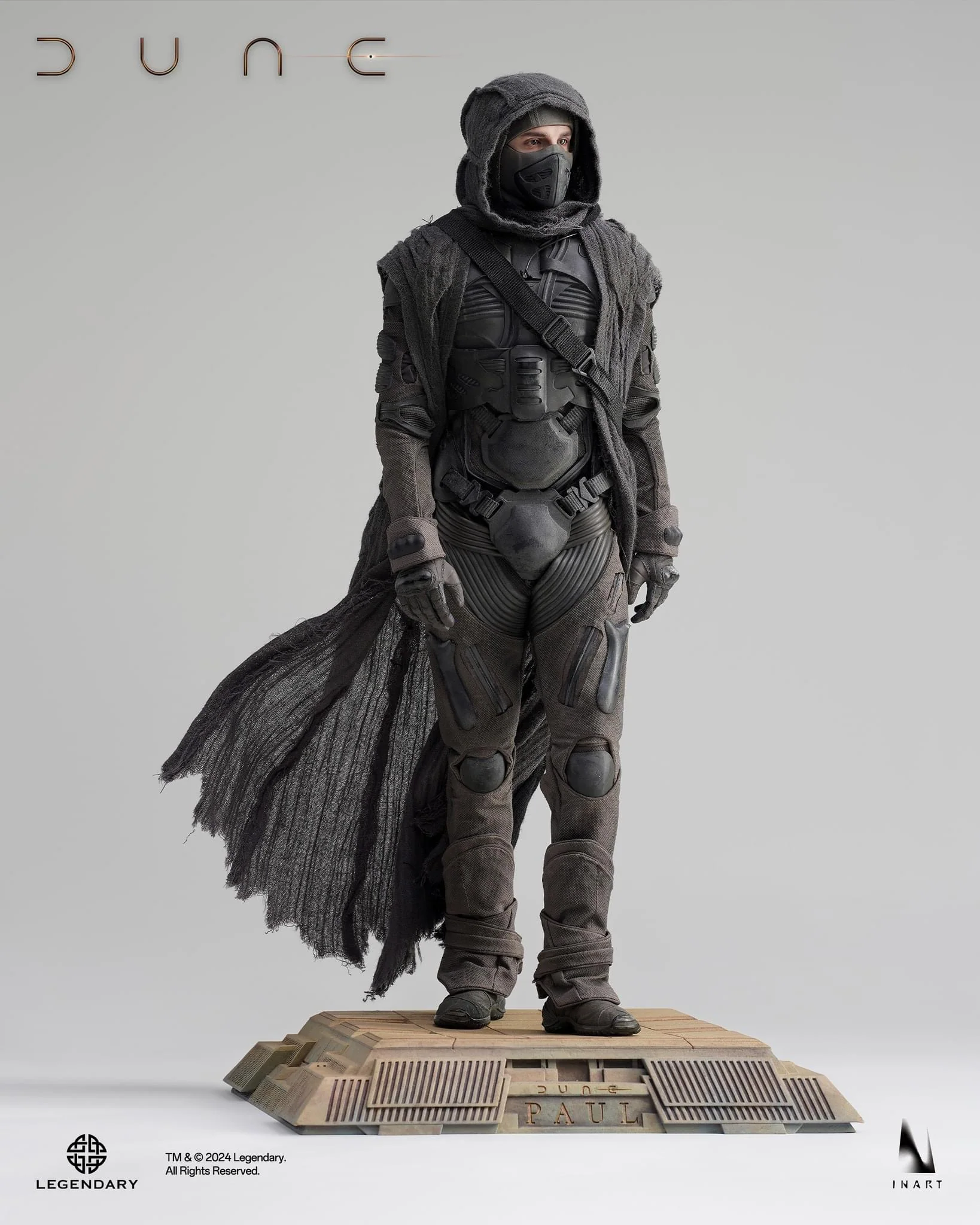 INART DUNE Paul Atreides Deluxe Edition 1/6 Collectible Figure (Rooted Hair) With Desert Mouse - Image 4